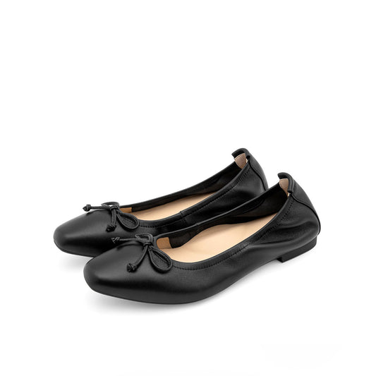 Ballet Flats in Charcoal